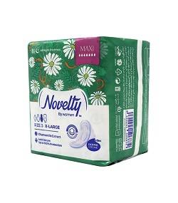 نوار بهداشتی کتانی ضخیم خیلی بزرگ شب 8 عددی ناولتی